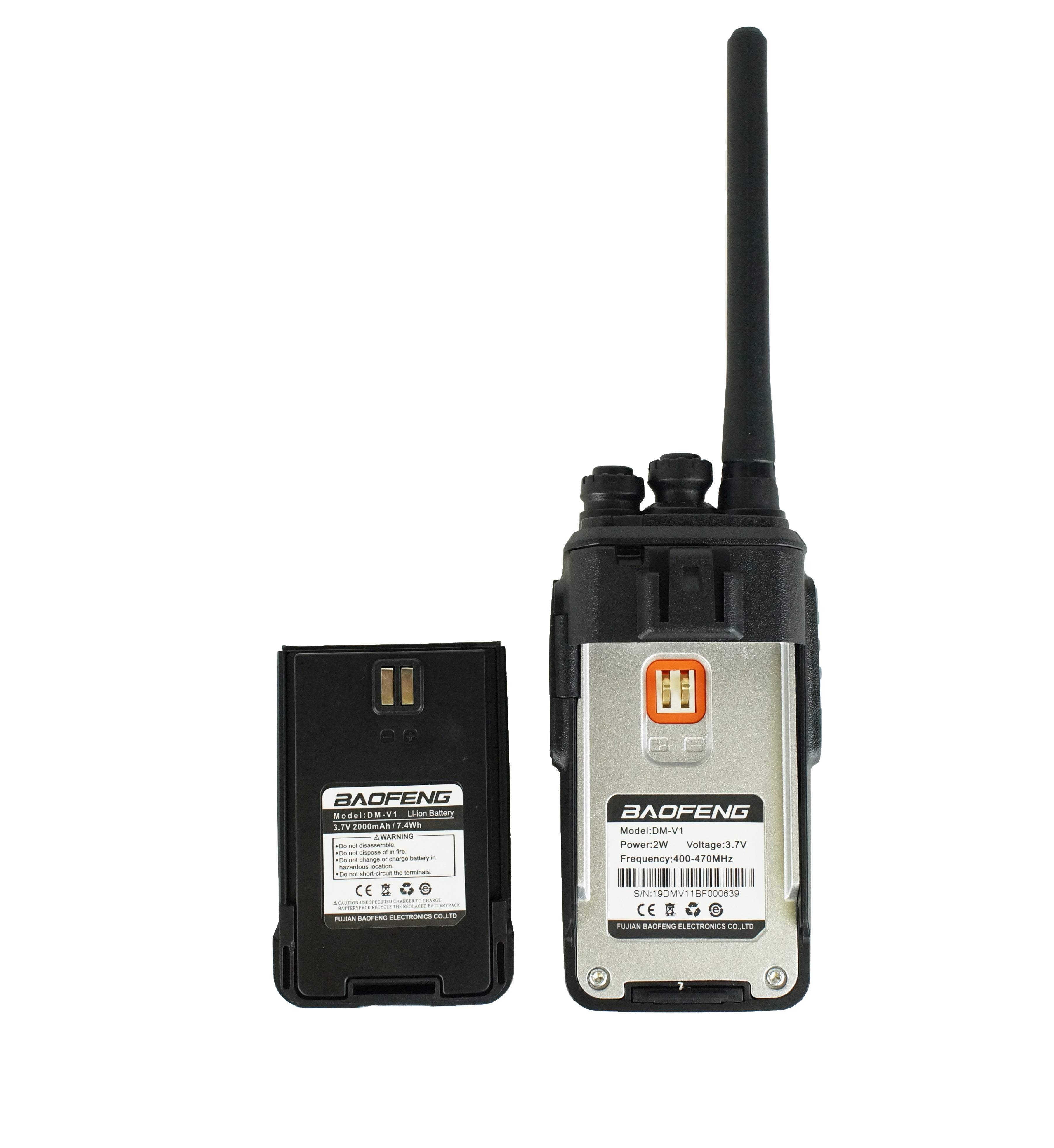 Baofeng DM-V1 with battery