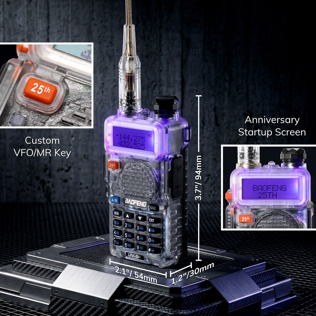 UV-5R Dual Band Ham Radio 25th Anniversary Edition
