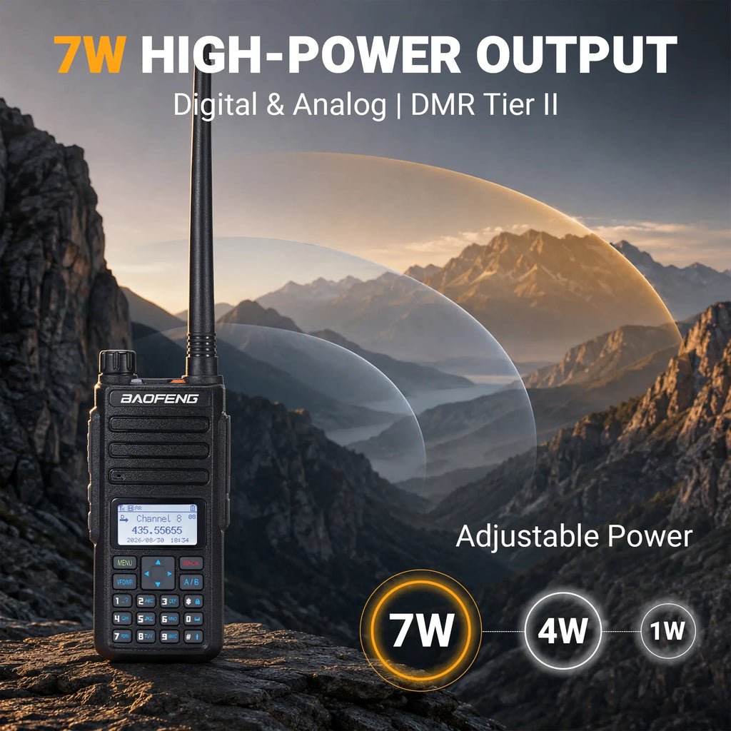DM-1801 Pro 7W Dual Band DMR Ham Radio