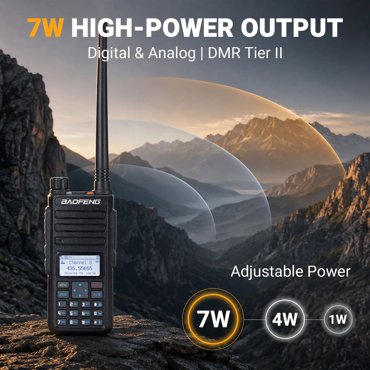 DM-1801 Pro 7W Dual Band DMR Ham Radio