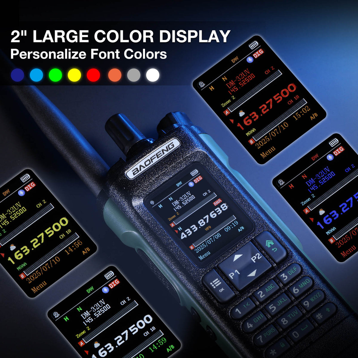 DM-32UV 10W Multi-Band DMR Radio – Baofeng