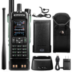 Baofeng DM-32UV 10W Multi-Band DMR Radio set with battery, charger, and accessories on a white background