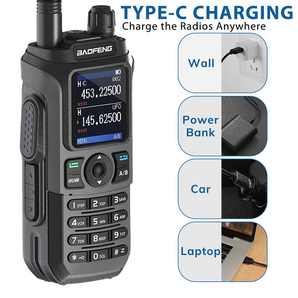 UV-21R 6W Tri-Band Radio [Long Antenna Set]