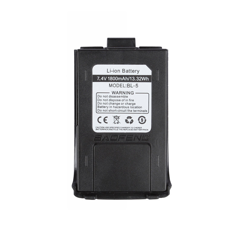 Front view of the Battery 1800mAh for GT-3/GT-3TP Baofeng