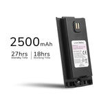 Battery 2500mAh for UV-17R 27hrs standby time