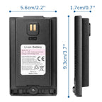 Battery 2500mAh for UV-17R size