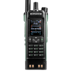 Baofeng DM-32UV walkie talkie on a white background