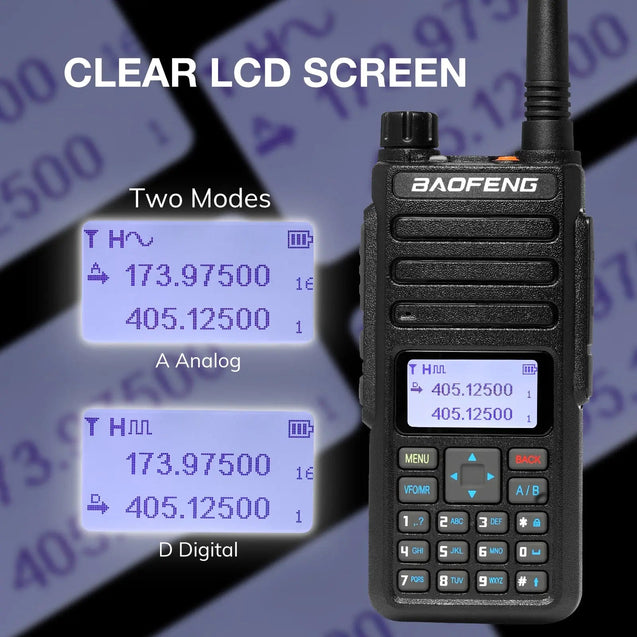 DR-1801UV 5W/1W Dual Band DMR Baofeng