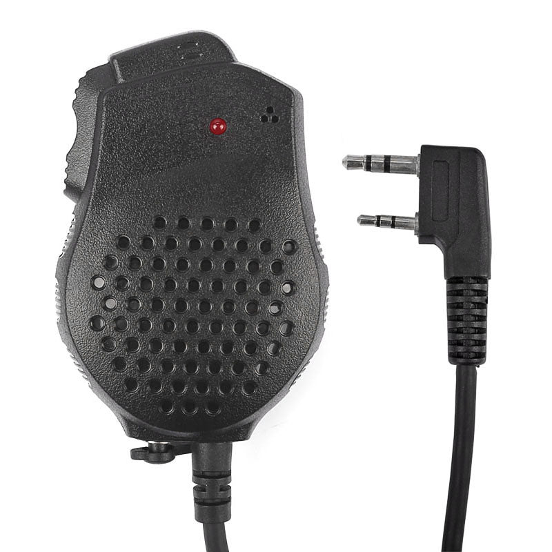 Front view of the Dual PTT Speaker Mic