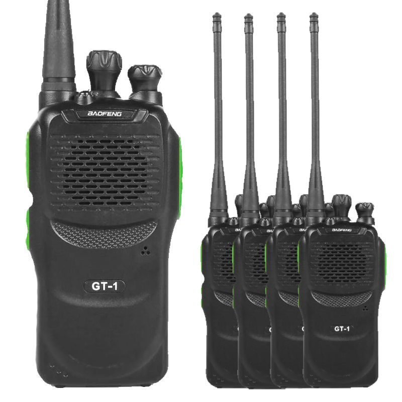 Front view GT-1 5W UHF Radio Baofeng 5 pack