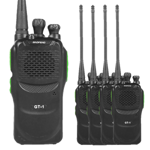 Front view GT-1 5W UHF Radio Baofeng 5 pack