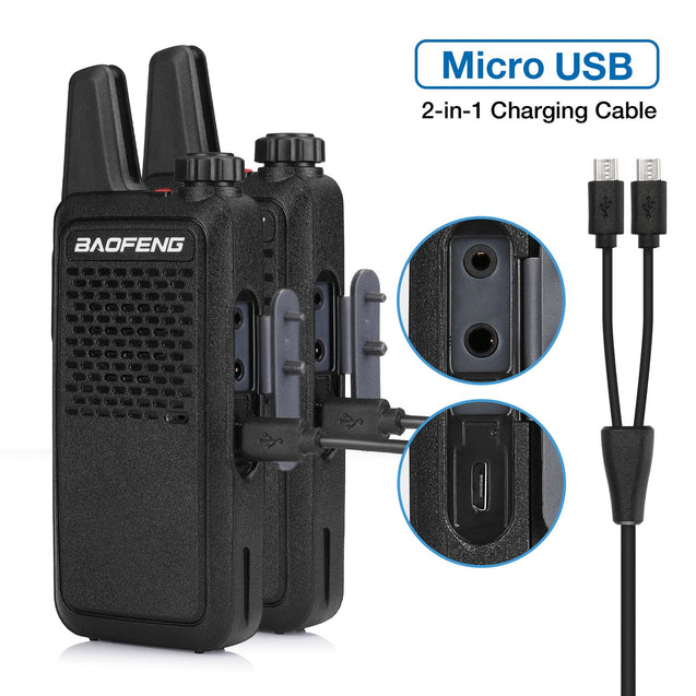 GT-22 [2 Pack] 2W/0.5W FRS/PMR Radio Baofeng