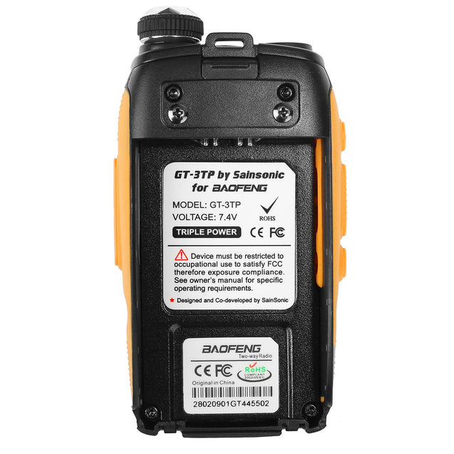 GT-3TP Mark III 3800mAh 8W/4W/1W Dual Band Radio Baofeng