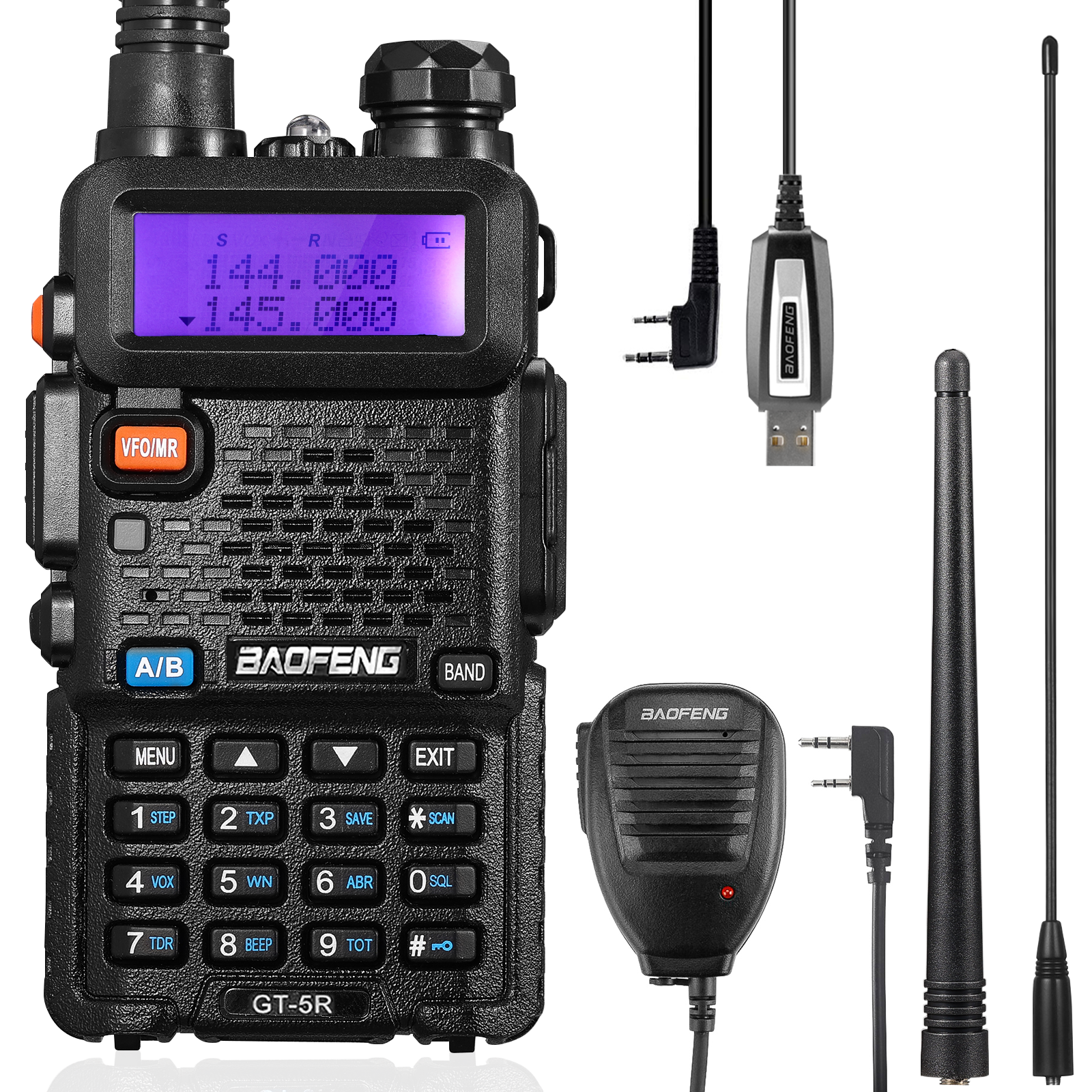 BAOFENG GT-5R 4W/1W Dual Band Radio, FCC Compliant Spurious