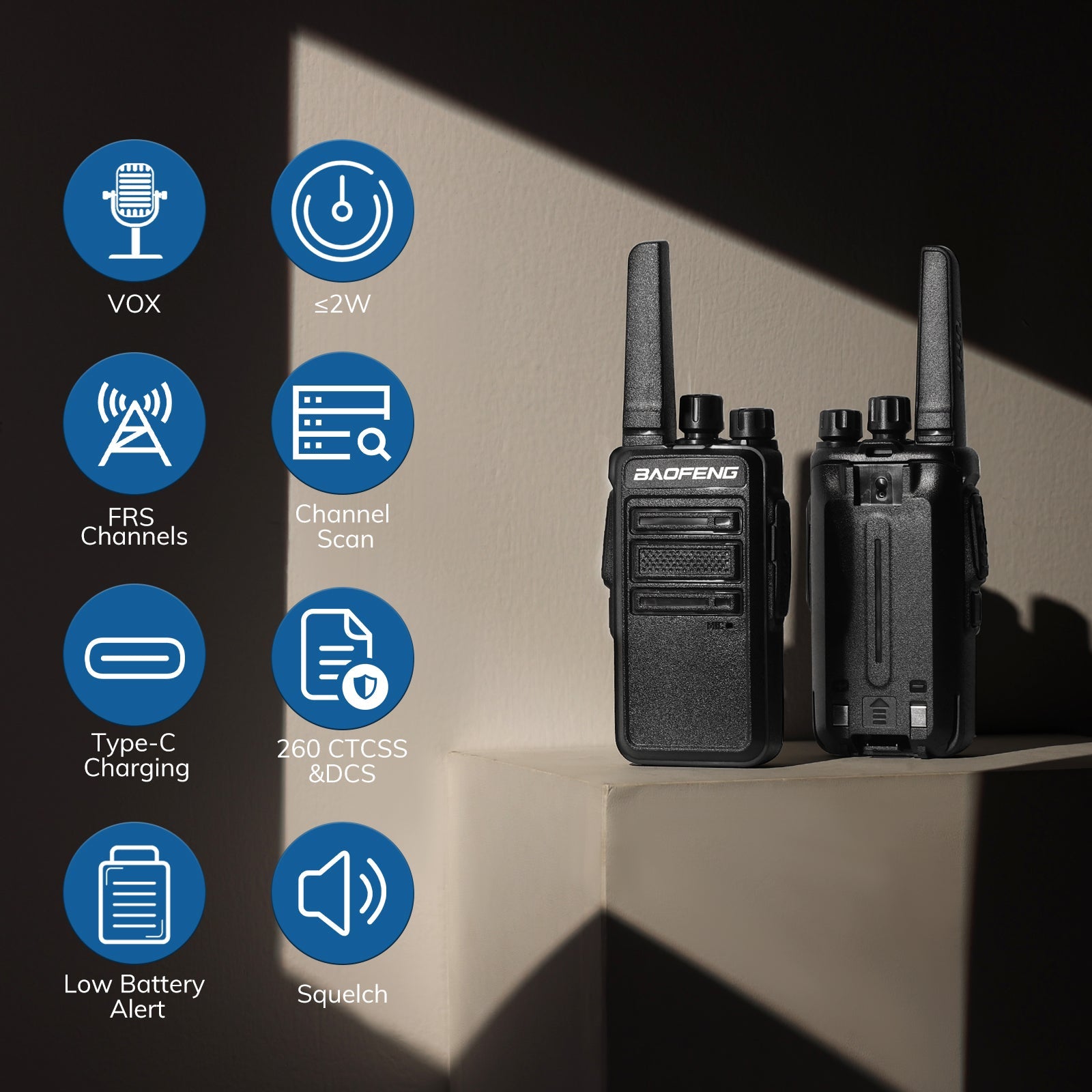 GT-68 FRS Radio License-free - Baofeng