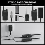 MP31 GMRS Radio supports type-c charging 