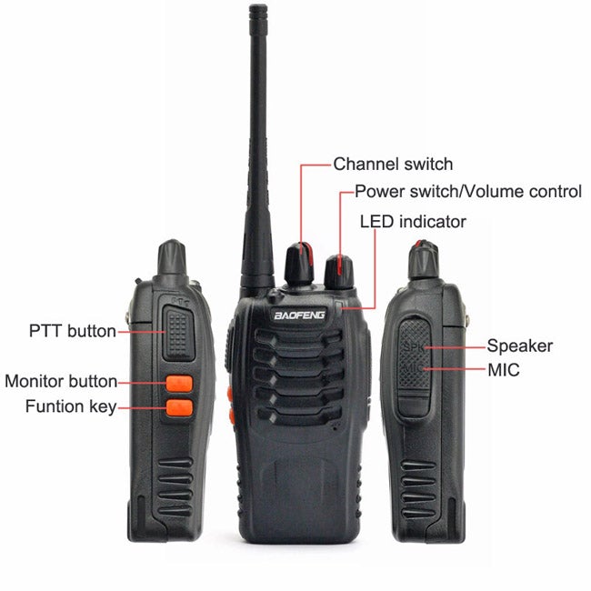 [OPEN BOX] BF-888S 5W UHF Radio, 2 Pack Baofeng