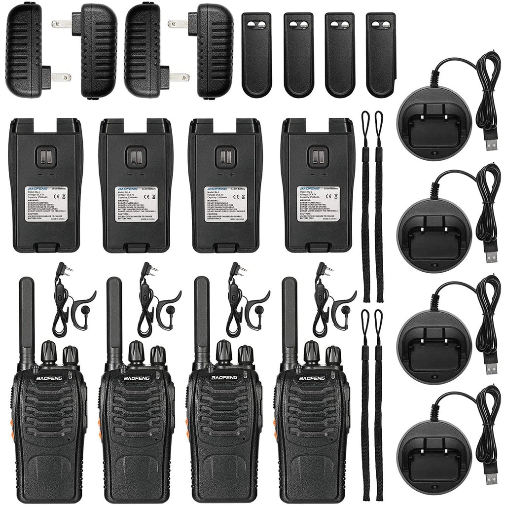 BF-88ST FRS Radio 2W License-free, 4PCS package content