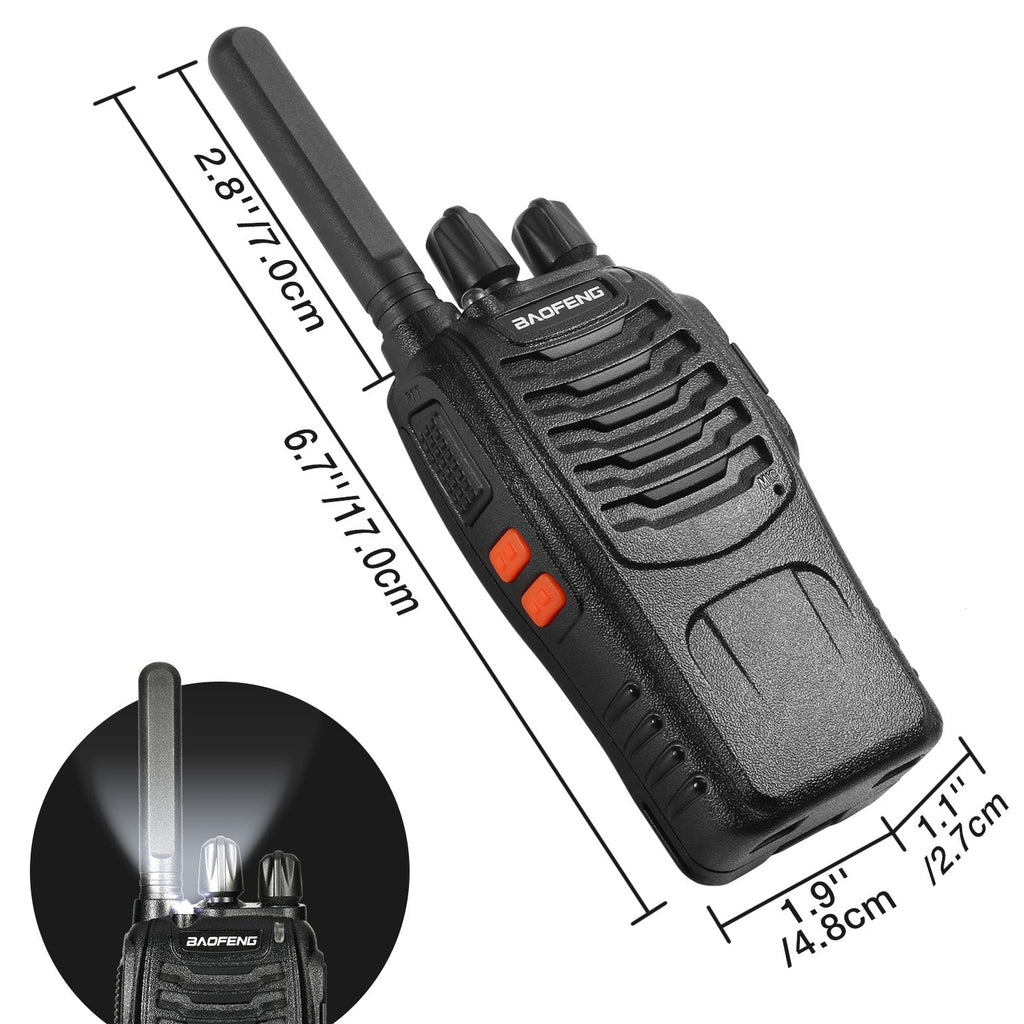 BF-88ST FRS Radio size