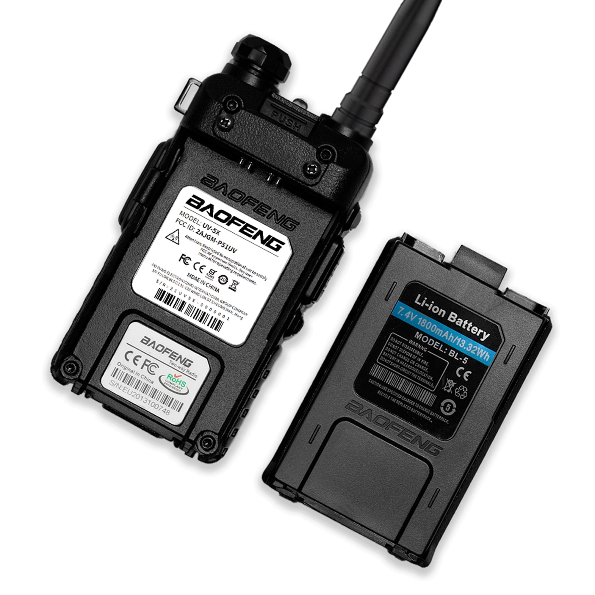 OPEN BOX] BAOFENG UV-5G (UV-5X) 5Watt GMRS Radio - Baofeng