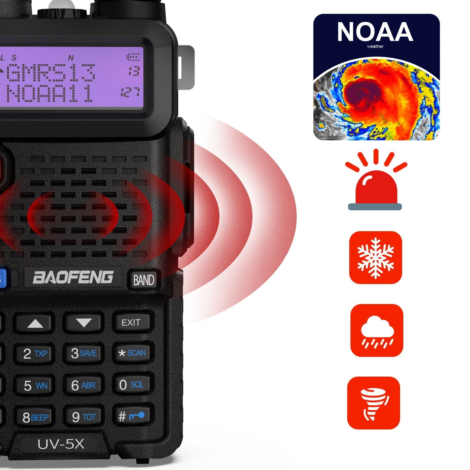 OPEN BOX] BAOFENG UV-5G (UV-5X) 5Watt GMRS Radio - Baofeng