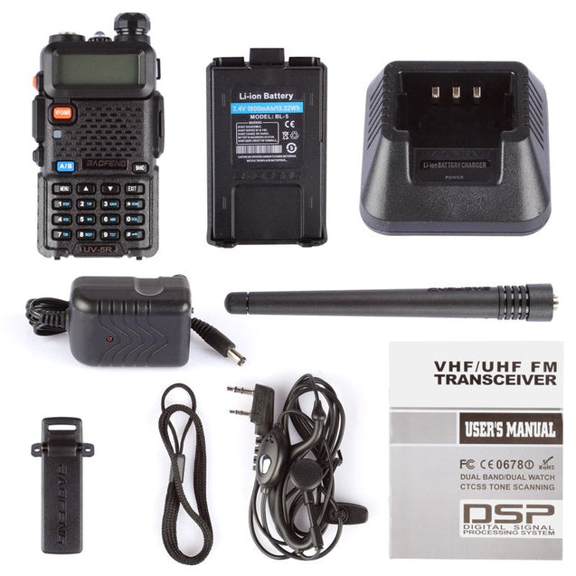 [OPEN BOX] UV-5R 5W Dual Band Radio Baofeng