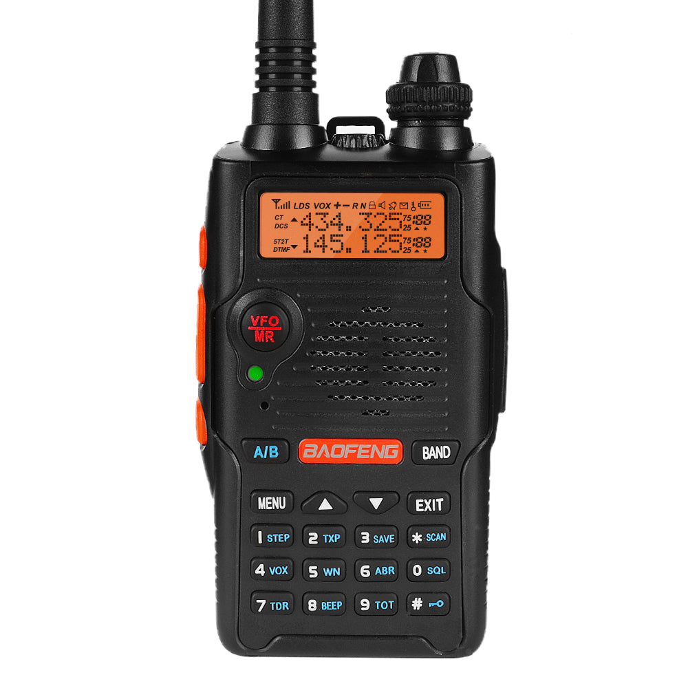 Front view of the UV-5R EX 5W Dual Band Radio Baofeng