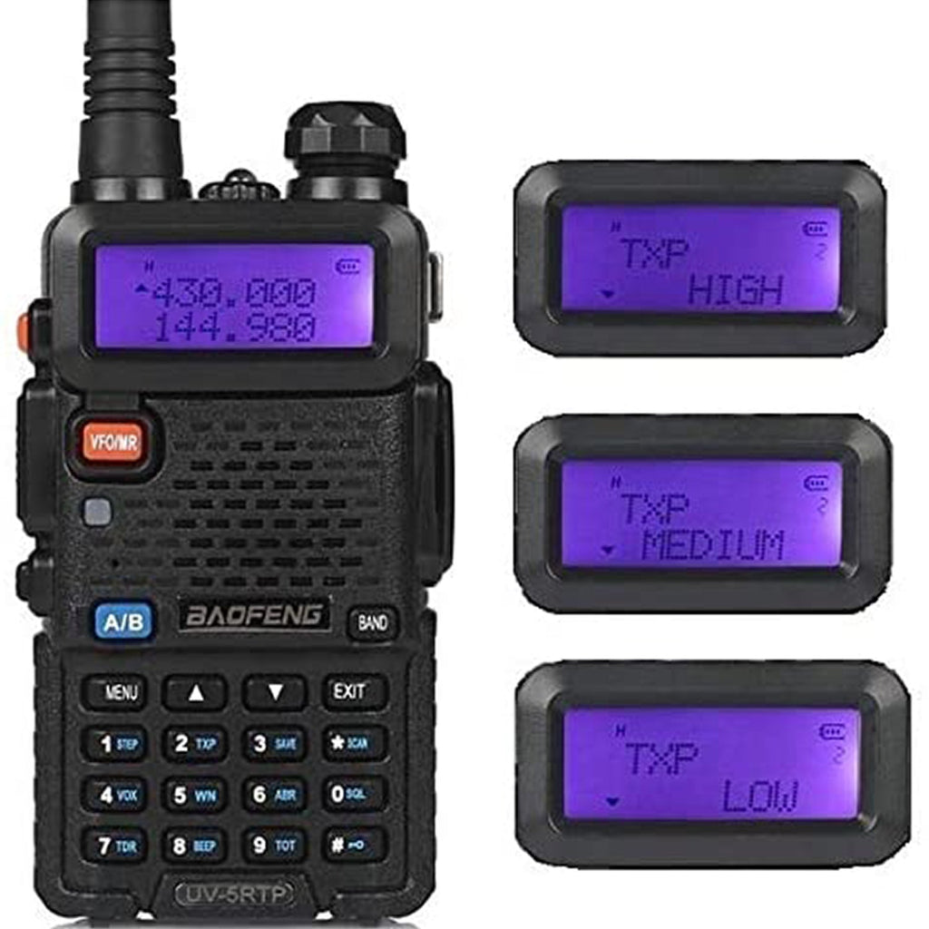 UV-5RTP 8W/4W/1W Dual Band, tri-power