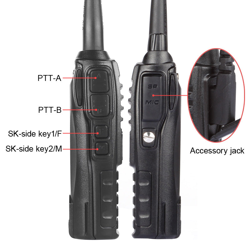 UV-82L 5W Dual Band Radio side keys instruction 