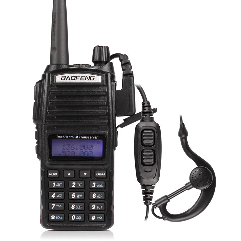 Front view of the  UV-82L 5W Dual Band Radio Baofeng