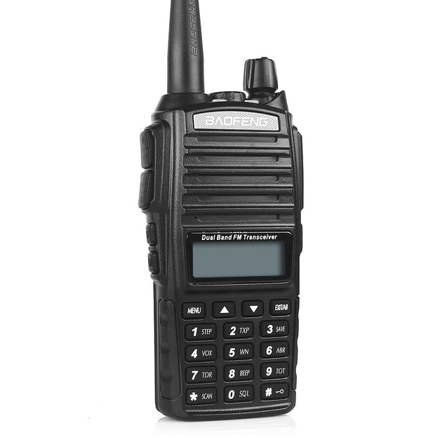 Side view of the UV-82L 5W Dual Band Radio Baofeng