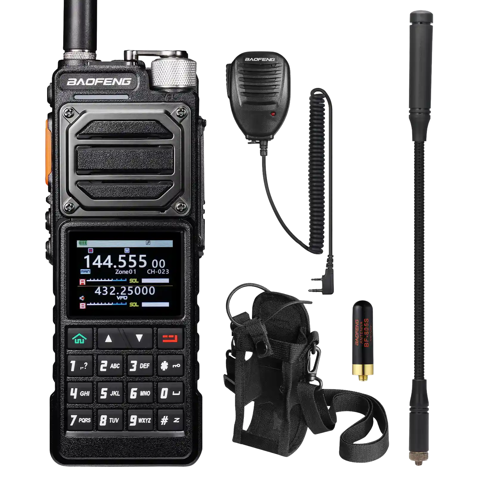 UV-25 Plus 10W Tri-Power GPS Radio package content