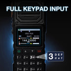 UV-25 Plus full keypad input