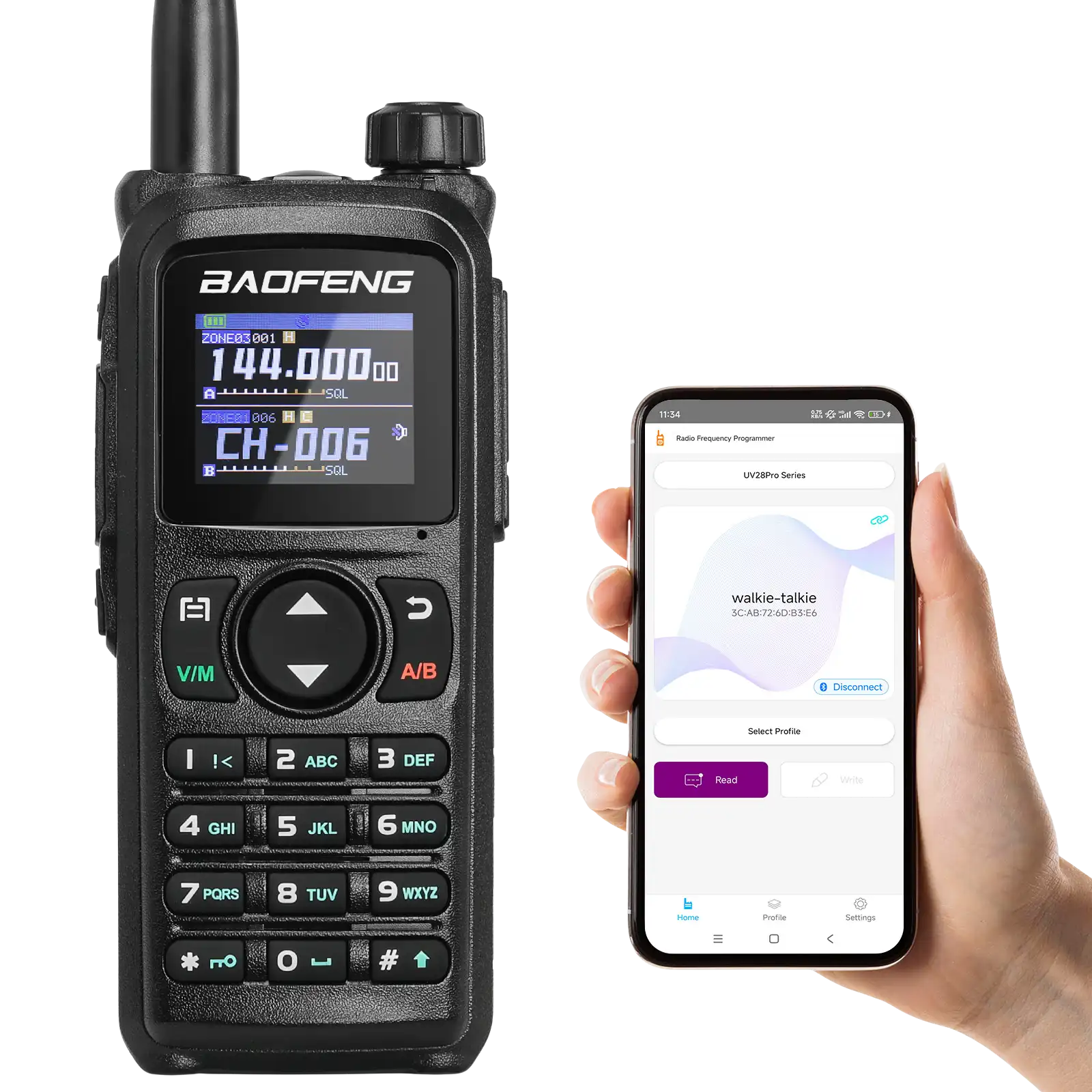 Front view of the UV-28 Plus