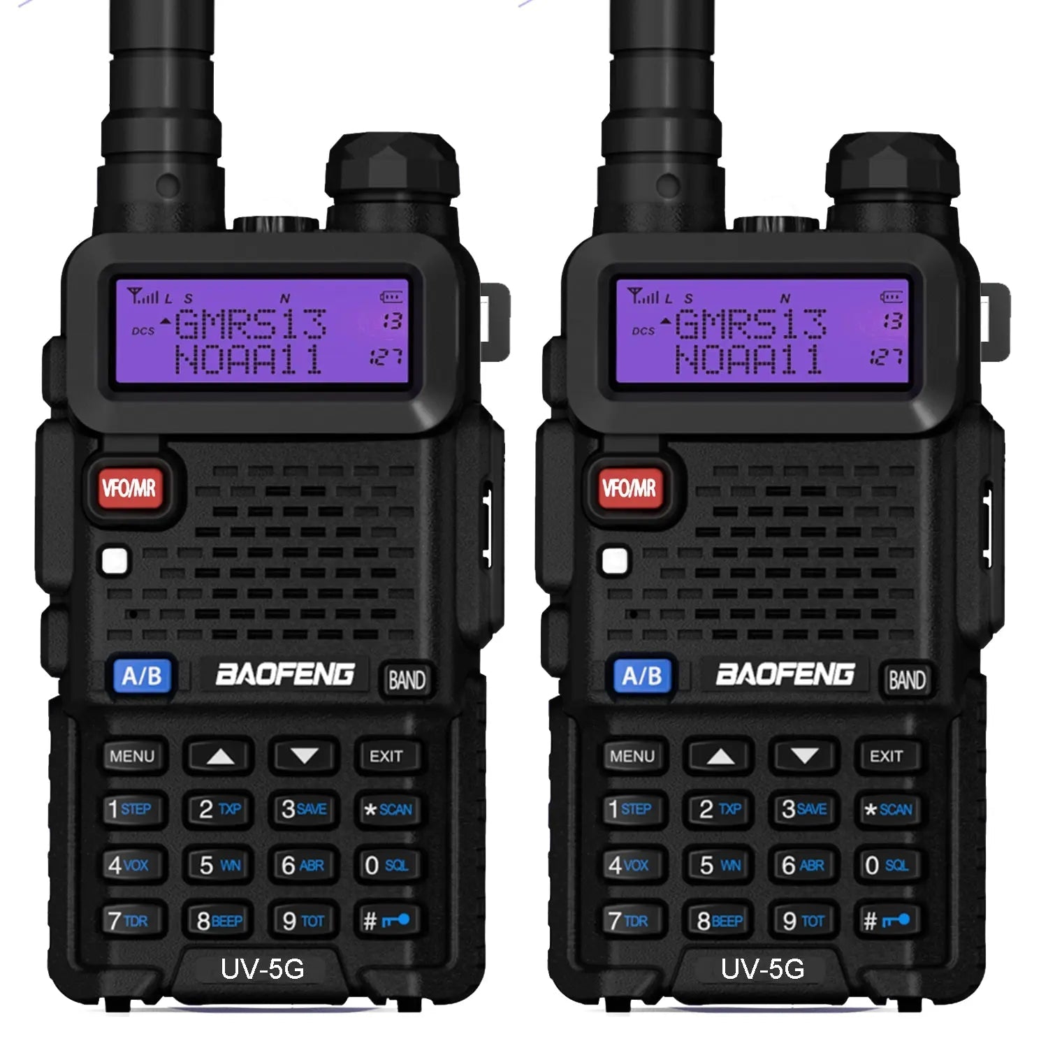 BAOFENG UV-5G (UV-5X) 5W GMRS Radio [1 Pair] - Baofeng