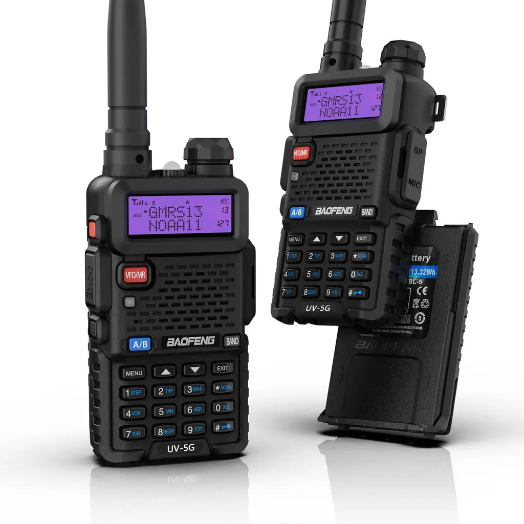 BAOFENG UV-5G (UV-5X) 5W GMRS Radio [1 Pair] - Baofeng