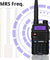 UV-5G (UV-5X) GMRS frequency chart