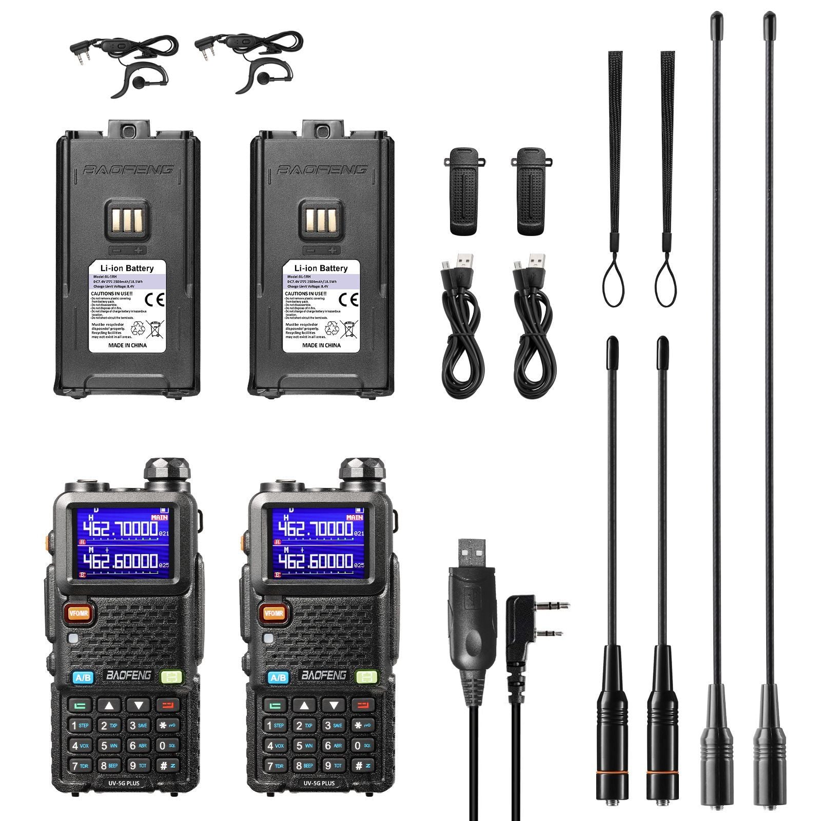 UV-5G Plus 5W GMRS Radio [1 Pair]