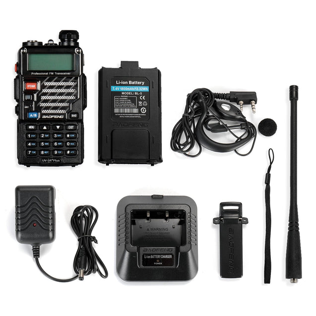 UV-5R PLUS 5W Dual Band Radio [5 PACKS] Baofeng