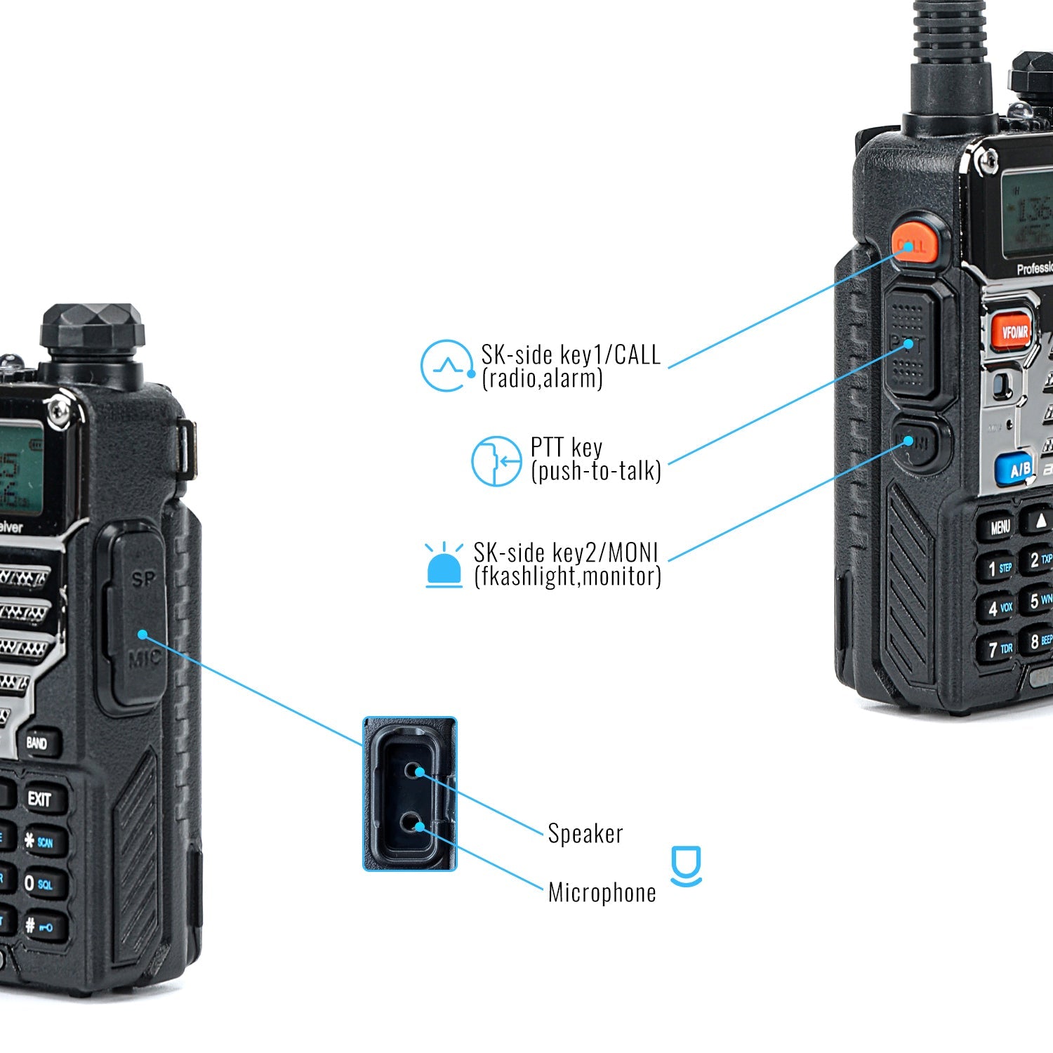 BAOFENG UV-5R+Pro 8Watt UHF/VHF Radio - Baofeng