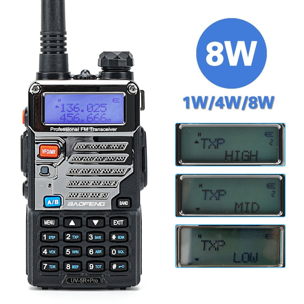 UV-5R+Pro tri-power selectable