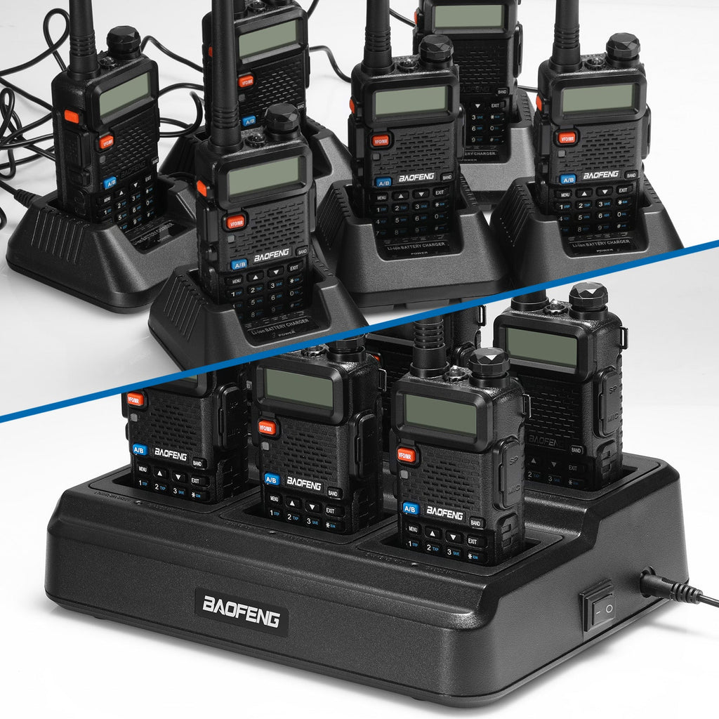 UV-5R Series Six Way Charger with UV-5R