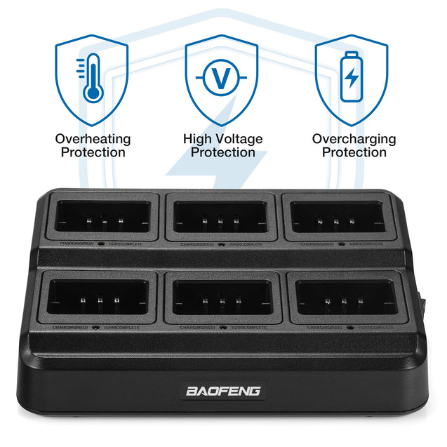 UV-5R Series Six Way Charger Baofeng