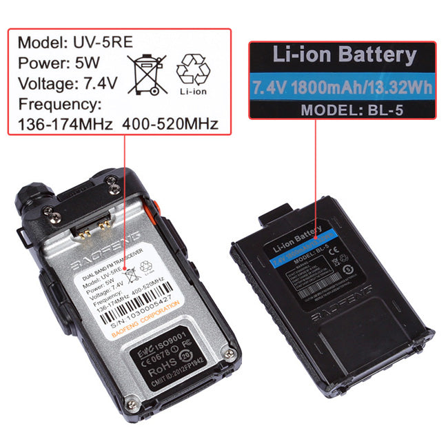 UV-5RE wtih battery 