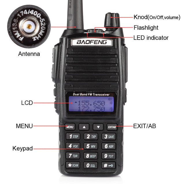 UV-82L 5W Dual Band Radio Baofeng