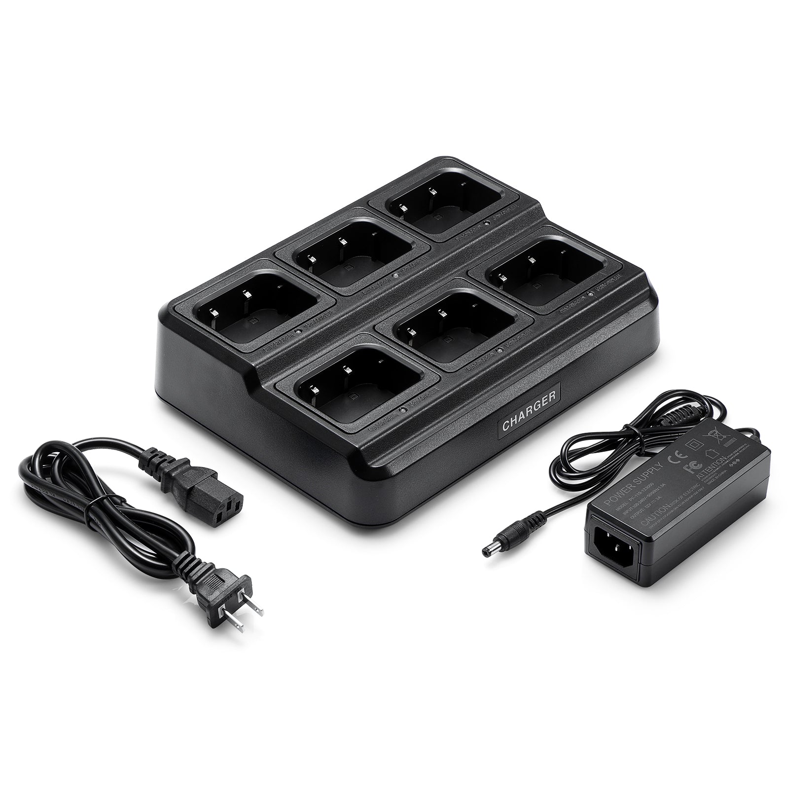 UV-9G Six Way Charger Baofeng package content